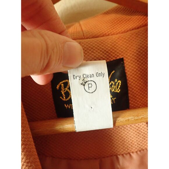 Bob Mackie Southwestern Orange Embroidered Medium Textured Blazer Art - Picture 9 of 10